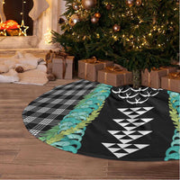 Black Palaka Hawaii Iwa Bird Tree Skirt Hawaiian Kakau Jade Vine Lei - Polynesian Pride