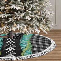 Black Palaka Hawaii Iwa Bird Tree Skirt Hawaiian Kakau Jade Vine Lei - Polynesian Pride