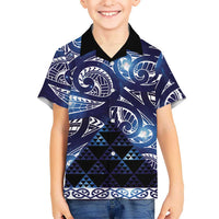 Matariki New Zealand Hawaiian Shirt NZ Niho Taniwha Maori New Year Blue Galaxy LT14 - Polynesian Pride