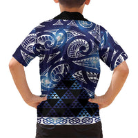 Matariki New Zealand Hawaiian Shirt NZ Niho Taniwha Maori New Year Blue Galaxy LT14 - Polynesian Pride