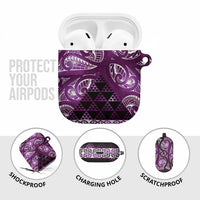 Matariki New Zealand AirPods Case NZ Niho Taniwha Maori New Year Purple Galaxy LT14 - Polynesian Pride