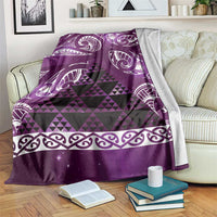 Matariki New Zealand Blanket NZ Niho Taniwha Maori New Year Purple Galaxy