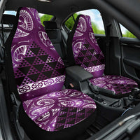 Matariki New Zealand Car Seat Cover NZ Niho Taniwha Maori New Year Purple Galaxy LT14 One Size Purple - Polynesian Pride