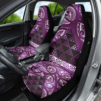 Matariki New Zealand Car Seat Cover NZ Niho Taniwha Maori New Year Purple Galaxy LT14 - Polynesian Pride