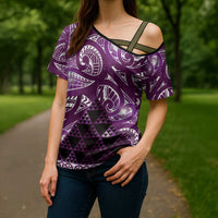 Matariki New Zealand Cross Shoulder Shirt NZ Niho Taniwha Maori New Year Purple Galaxy LT14 - Polynesian Pride