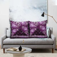 Matariki New Zealand Pillow Cover NZ Niho Taniwha Maori New Year Purple Galaxy LT14 - Polynesian Pride