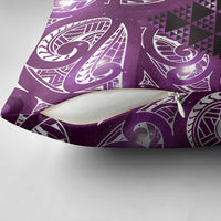 Matariki New Zealand Pillow Cover NZ Niho Taniwha Maori New Year Purple Galaxy LT14 - Polynesian Pride