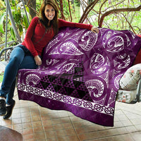 Matariki New Zealand Quilt NZ Niho Taniwha Maori New Year Purple Galaxy LT14 - Polynesian Pride