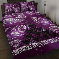 Matariki New Zealand Quilt Bed Set NZ Niho Taniwha Maori New Year Purple Galaxy LT14 Purple - Polynesian Pride