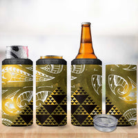 Matariki New Zealand 4 in 1 Can Cooler Tumbler NZ Niho Taniwha Maori New Year Yellow Galaxy