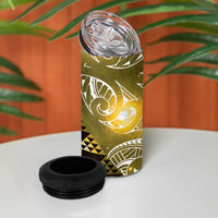 Matariki New Zealand 4 in 1 Can Cooler Tumbler NZ Niho Taniwha Maori New Year Yellow Galaxy