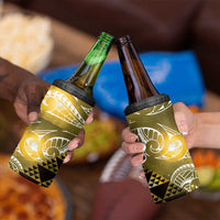 Matariki New Zealand 4 in 1 Can Cooler Tumbler NZ Niho Taniwha Maori New Year Yellow Galaxy