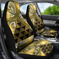 Matariki New Zealand Car Seat Cover NZ Niho Taniwha Maori New Year Yellow Galaxy LT14 - Polynesian Pride