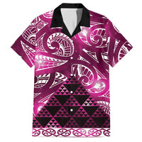 Matariki New Zealand Hawaiian Shirt NZ Niho Taniwha Maori New Year Pink Galaxy LT14 Pink - Polynesian Pride