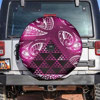 Matariki New Zealand Spare Tire Cover NZ Niho Taniwha Maori New Year Pink Galaxy LT14 Pink - Polynesian Pride