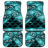 Matariki New Zealand Car Mats NZ Niho Taniwha Maori New Year Cyan Galaxy LT14 - Polynesian Pride