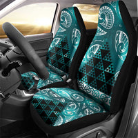 Matariki New Zealand Car Seat Cover NZ Niho Taniwha Maori New Year Cyan Galaxy LT14 - Polynesian Pride