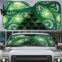 Matariki New Zealand Auto Sun Shade NZ Niho Taniwha Maori New Year Green Galaxy
