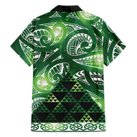 Matariki New Zealand Family Matching Mermaid Dress and Hawaiian Shirt NZ Niho Taniwha Maori New Year Green Galaxy LT14 - Polynesian Pride