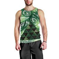 Matariki New Zealand Men Tank Top NZ Niho Taniwha Maori New Year Green Galaxy LT14 - Polynesian Pride