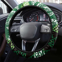 Matariki New Zealand Steering Wheel Cover NZ Niho Taniwha Maori New Year Green Galaxy LT14 - Polynesian Pride