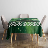 Matariki New Zealand Tablecloth NZ Niho Taniwha Maori New Year Green Galaxy