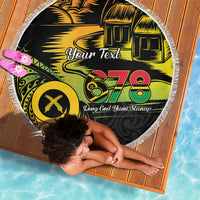 Personalised Vanuatu 678 Beach Blanket Proud To Be A Ni-Van