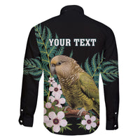 Personalised New Zealand Kakapo Family Matching Tank Maxi Dress and Hawaiian Shirt Aotearoa Fern With Manuka LT14 - Polynesian Pride