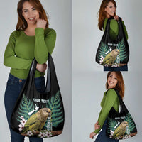 Personalised New Zealand Kakapo Grocery Bag Aotearoa Fern With Manuka LT14 - Polynesian Pride