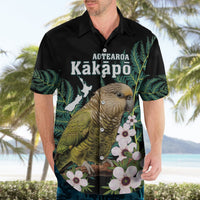 Personalised New Zealand Kakapo Hawaiian Shirt Aotearoa Fern With Manuka LT14 - Polynesian Pride