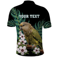 Personalised New Zealand Kakapo Polo Shirt Aotearoa Fern With Manuka LT14 - Polynesian Pride