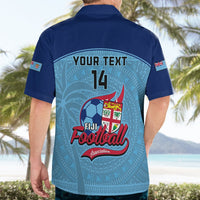 Personalised Fiji Football Hawaiian Shirt Fijian Tapa Pattern Sporty Style LT14 - Polynesian Pride