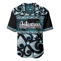 Kia Ora New Zealand Baseball Jersey Aotearoa Proud Maori Paua Shell Silver Fern LT14 - Polynesian Pride