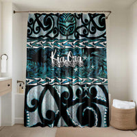 Kia Ora New Zealand Bathroom Set Aotearoa Proud Maori Paua Shell Silver Fern - Polynesian Pride