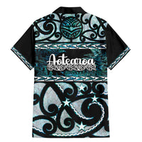 Kia Ora New Zealand Family Matching Mermaid Dress and Hawaiian Shirt Aotearoa Proud Maori Paua Shell Silver Fern LT14 - Polynesian Pride