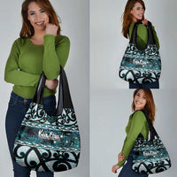 Kia Ora New Zealand Grocery Bag Aotearoa Proud Maori Paua Shell Silver Fern LT14 - Polynesian Pride