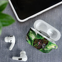 Piwakawaka New Zealand Christmas In July AirPods Case NZ Aroha Koru Fern Marble Vibes LT14 - Polynesian Pride