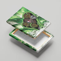 Piwakawaka New Zealand Christmas In July Canvas Wall Art NZ Aroha Koru Fern Marble Vibes LT14 - Polynesian Pride