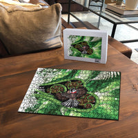 Piwakawaka New Zealand Christmas In July Puzzle NZ Aroha Koru Fern Marble Vibes LT14 - Polynesian Pride