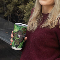 Piwakawaka New Zealand Christmas In July Tumbler Cup NZ Aroha Koru Fern Marble Vibes LT14 - Polynesian Pride