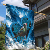 Tui Bird New Zealand Christmas In July Garden Flag NZ Aroha Koru Fern Marble Vibes LT14 - Polynesian Pride