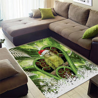 Kakapo New Zealand Christmas In July Area Rug NZ Aroha Koru Fern Marble Vibes LT14 - Polynesian Pride