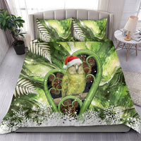 Kakapo New Zealand Christmas In July Bedding Set NZ Aroha Koru Fern Marble Vibes LT14 - Polynesian Pride
