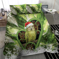 Kakapo New Zealand Christmas In July Bedding Set NZ Aroha Koru Fern Marble Vibes LT14 - Polynesian Pride