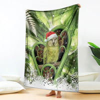 Kakapo New Zealand Christmas In July Blanket NZ Aroha Koru Fern Marble Vibes LT14 - Polynesian Pride