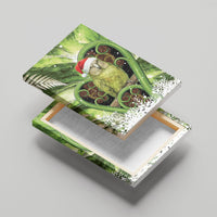 Kakapo New Zealand Christmas In July Canvas Wall Art NZ Aroha Koru Fern Marble Vibes LT14 - Polynesian Pride