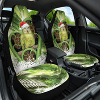 Kakapo New Zealand Christmas In July Car Seat Cover NZ Aroha Koru Fern Marble Vibes LT14 One Size Green - Polynesian Pride