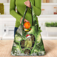 Kakapo New Zealand Christmas In July Grocery Bag NZ Aroha Koru Fern Marble Vibes LT14 - Polynesian Pride