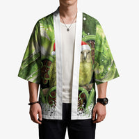 Kakapo New Zealand Christmas In July Kimono NZ Aroha Koru Fern Marble Vibes LT14 - Polynesian Pride