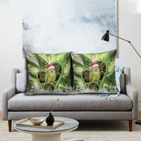 Kakapo New Zealand Christmas In July Pillow Cover NZ Aroha Koru Fern Marble Vibes LT14 - Polynesian Pride